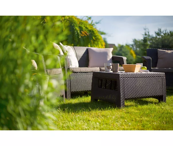 Dārza mēbeļu komplekts Corfu Set brūns