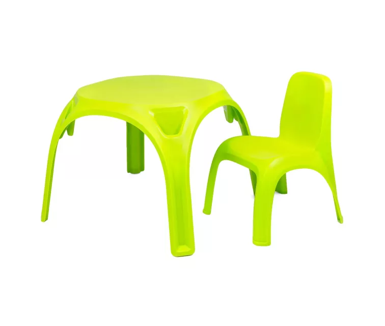 Plastikust lastetool Kids Table, roheline