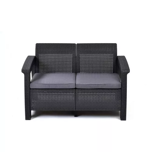 Lauko sofa Keter ALLiBERT Corfu Love Seat, pilka