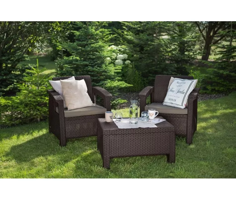 Aiamööbli komplekt ALLiBERT Corfu Weekend, pruun