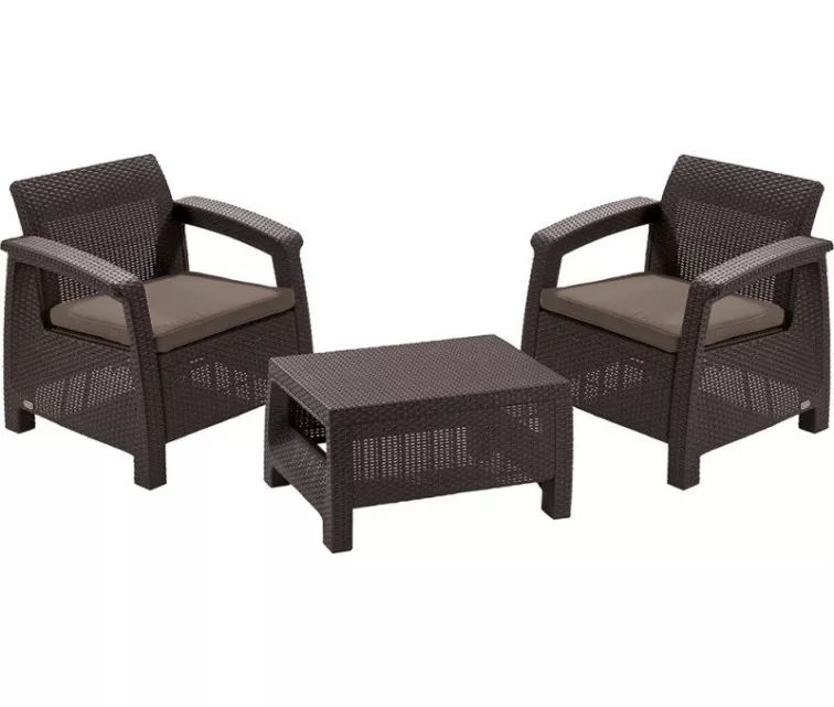 Aiamööbli komplekt ALLiBERT Corfu Weekend, pruun