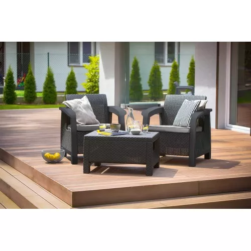 Garden furniture set Corfu Weekend grey