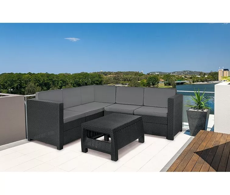 Lauko baldų komplektas Keter Provence, pilkas