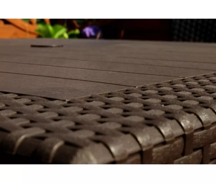 Keter plastikinis stalas Melody Quartet, rudas