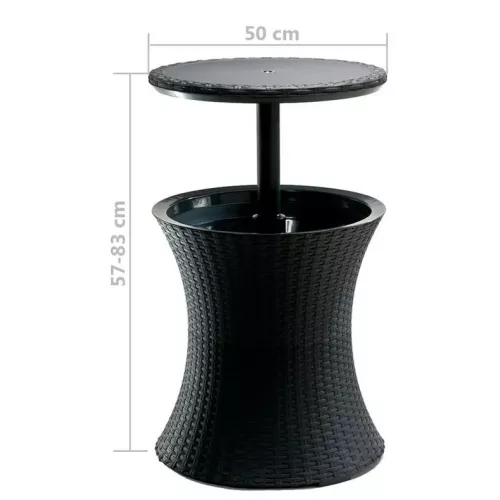 ( WITHOUT PACKAGING + ASSEMBLED ) Cool Bar Rattan brown