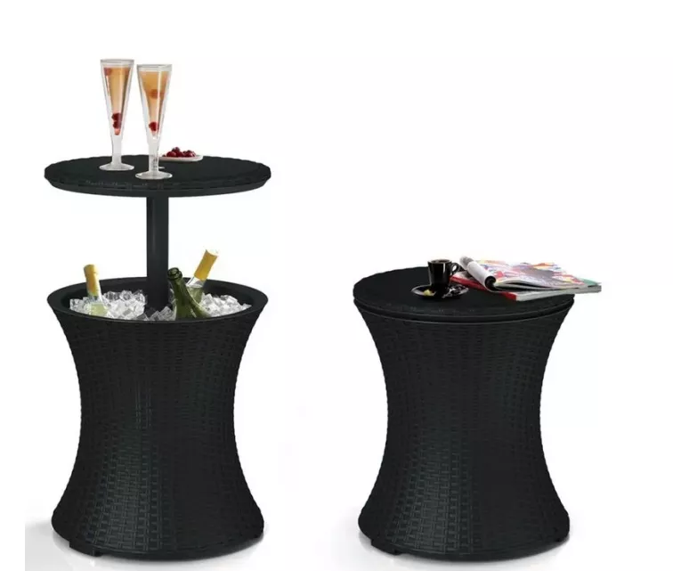 Keter Baras- butelių aušintuvas Rattan, antracito spalvos