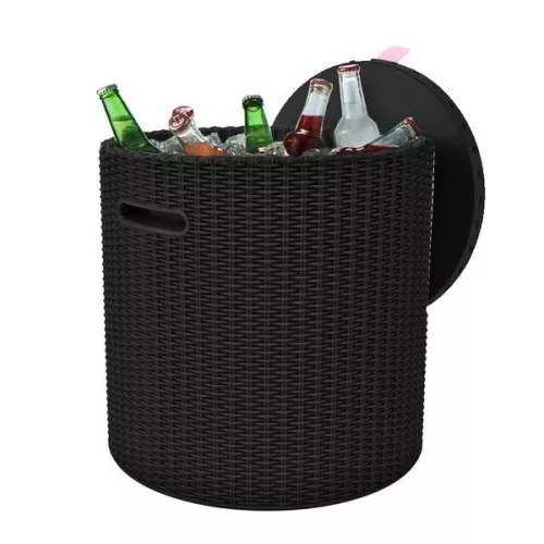 Garden table/storage box Cool Stool brown