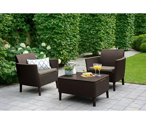 Dārza mēbeļu komplekts Salemo Balcony Set brūns
