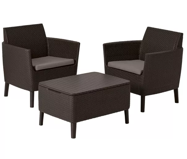 Dārza mēbeļu komplekts Salemo Balcony Set brūns