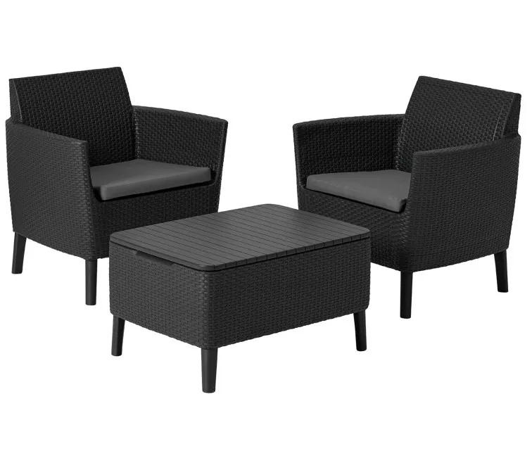 Aiamööblikomplekt Salemo rõdukogumik hall