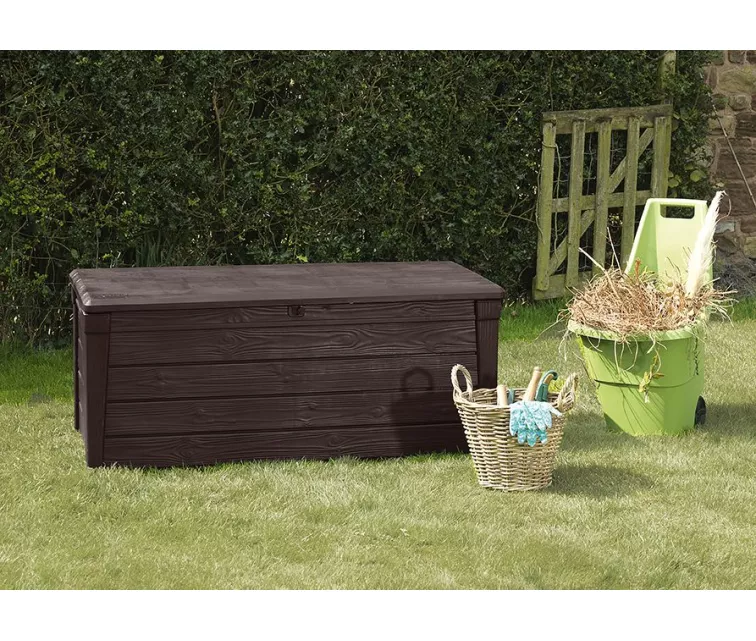 Daiktadėžė-suoliukas Keter Brightwood 455l, rudas