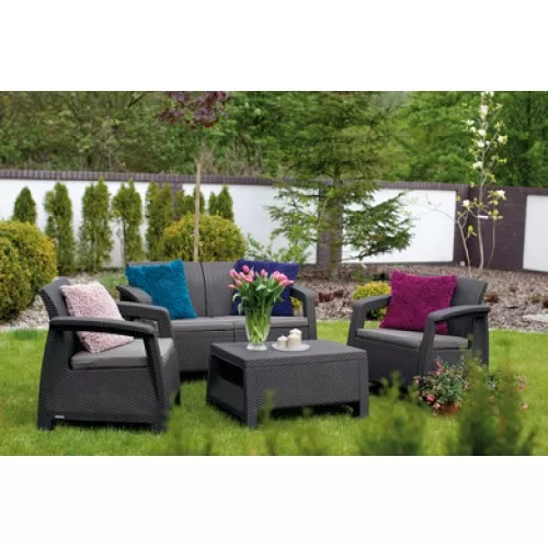 Sodo stalas Corfu, rudas