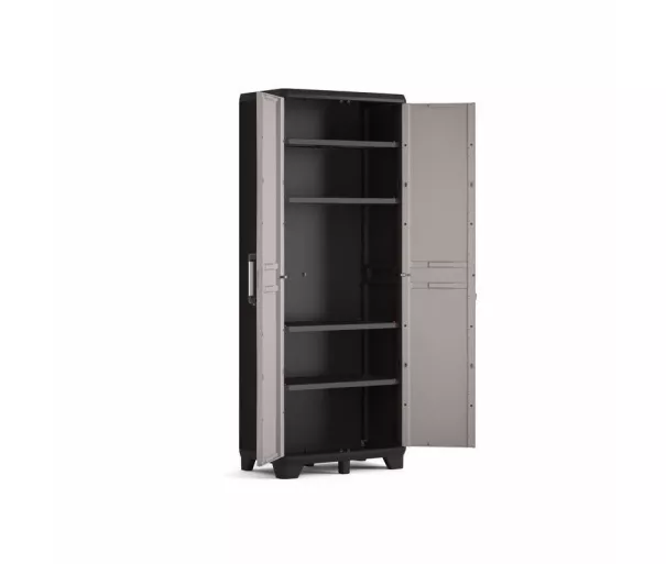 Pro Tall Cabinet 68x39x173cm grey/black