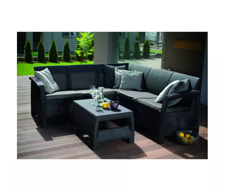 Комплект садовой мебели Bahamas Relax Set серый