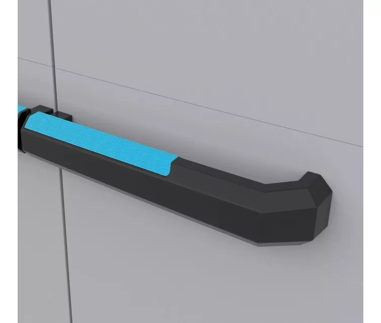 Шкаф Linear Tall Cabinet 68x39x173см черный / серый / темно-синий