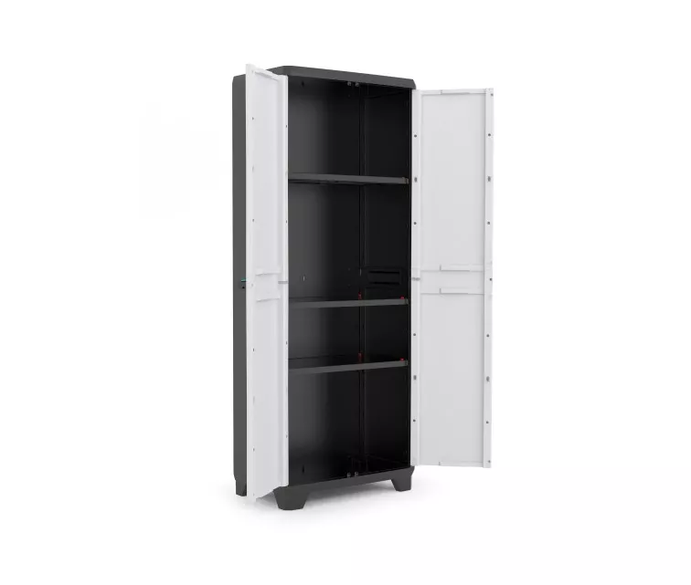 Шкаф Linear Tall Cabinet 68x39x173см черный / серый / темно-синий