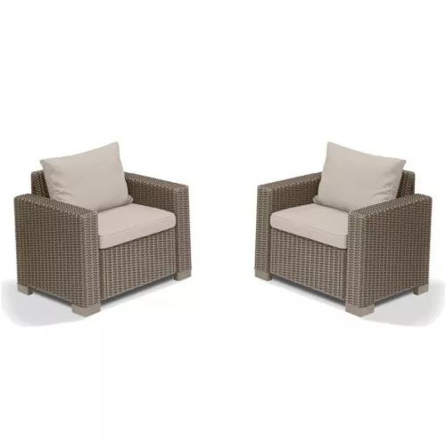 Garden chairs 2pcs. California beige