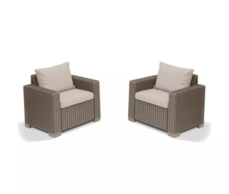 Garden chairs 2pcs. California beige