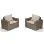 Garden chairs 2pcs. California beige