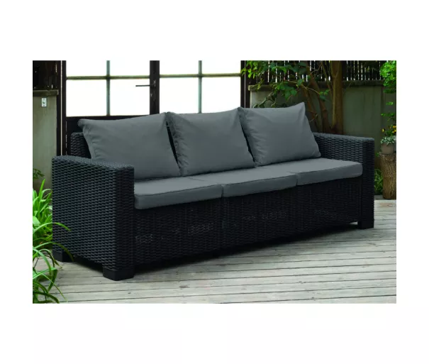 Garden sofa California 3 Seater Sofa grey