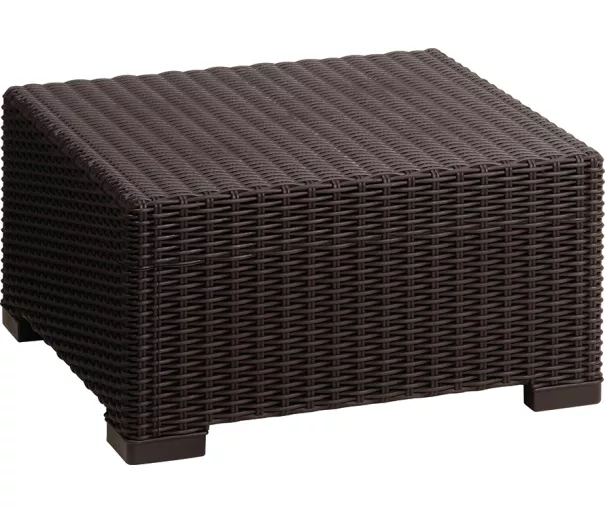 ( WITHOUT PACKAGING + ASSEMBLED ) Garden table California brown