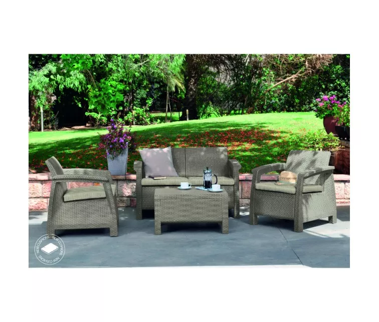 Sodo staliukas Keter Corfu, rudas