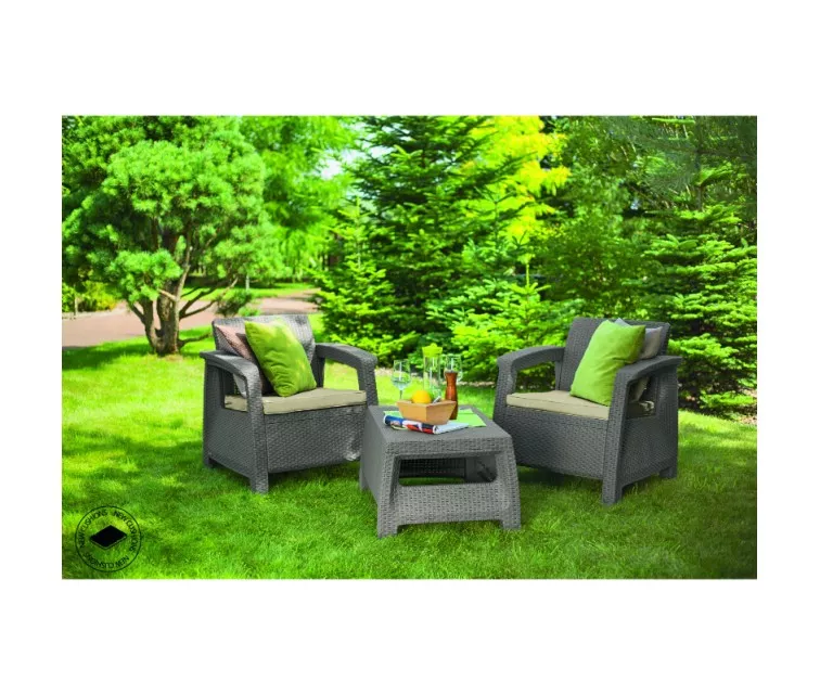 Sodo staliukas Keter Corfu, rudas