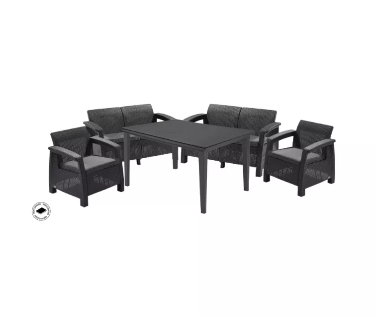 Plastikust aiamööbel Curver Corfu Fiesta, hall