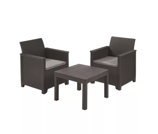 Garden furniture set Elodie Balcony Set with table Classic grey