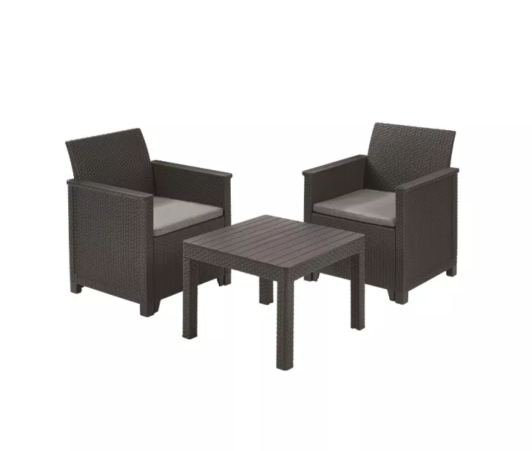 Sodo baldų komplektas "Elodie" Balkono komplektas su stalu "Classic grey