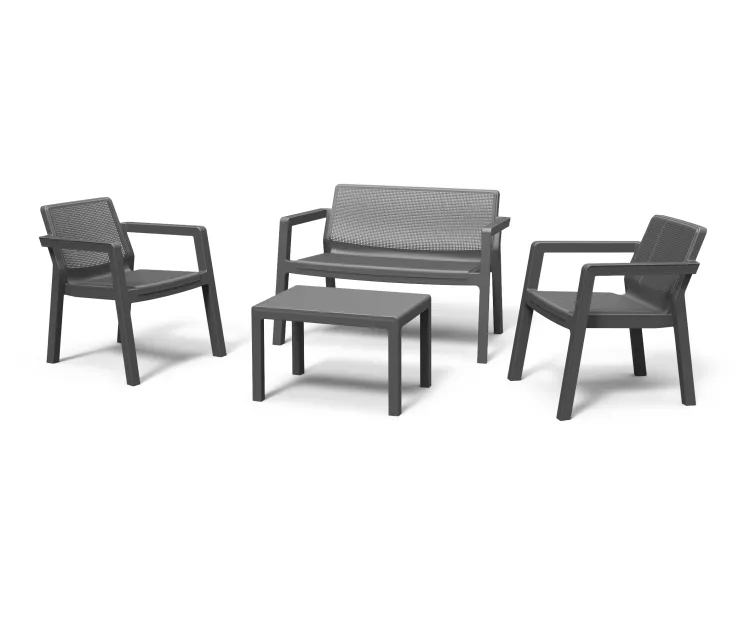 Garden furniture set Emily Patio Set grey