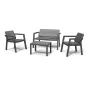Garden furniture set Emily Patio Set grey