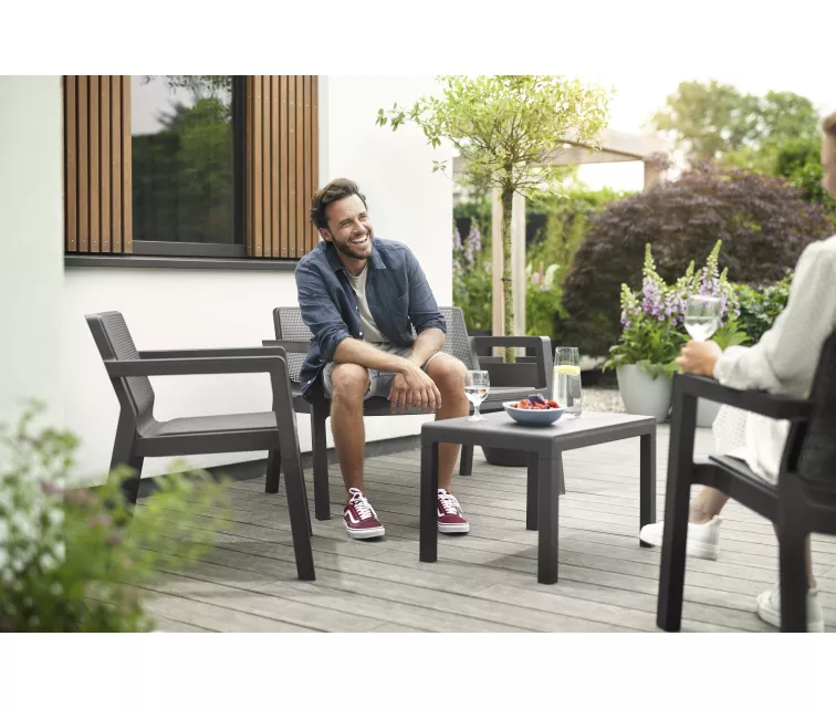 Garden furniture set Emily Patio Set grey