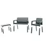 Garden furniture set Emily Patio Set with cushions grey/light grey