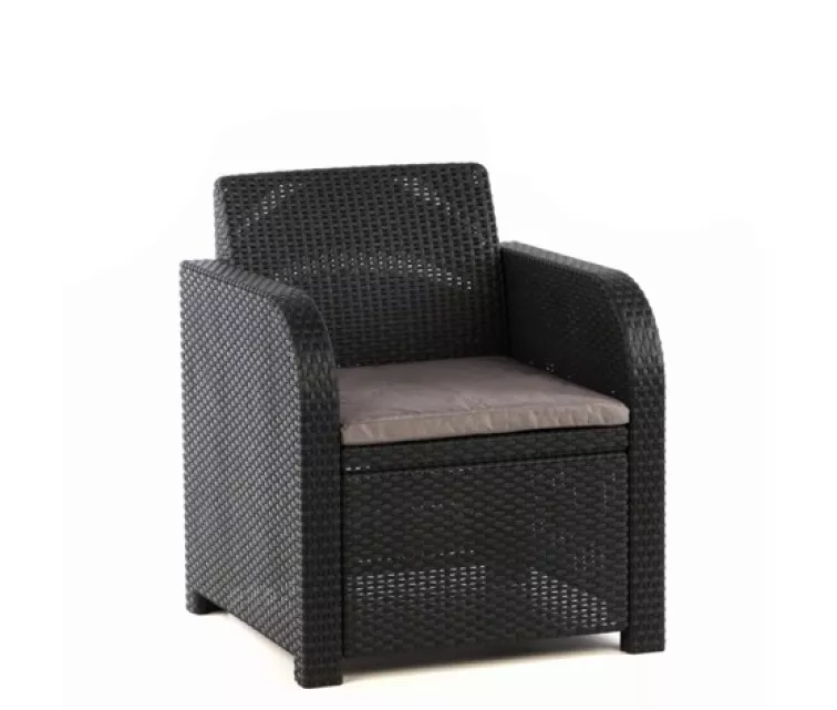 Aiamööbli komplekt Georgia 4-osaline, hall