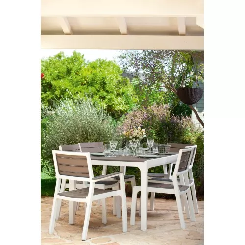 Садовое кресло Harmony белый / бежевый