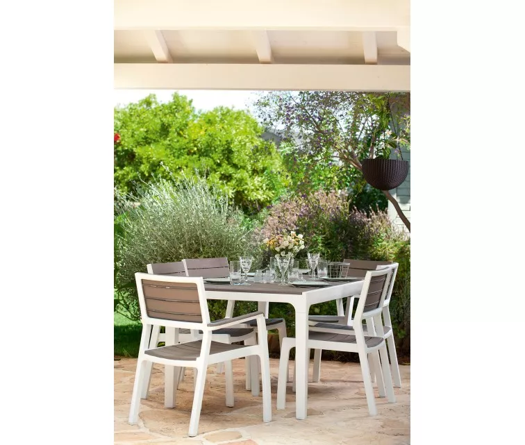 Садовое кресло Harmony белый / бежевый