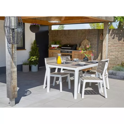 Садовое кресло Harmony белый / светло-серый