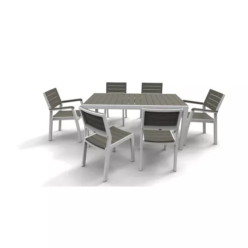 Садовое кресло Harmony Armchair белый / светло-серый