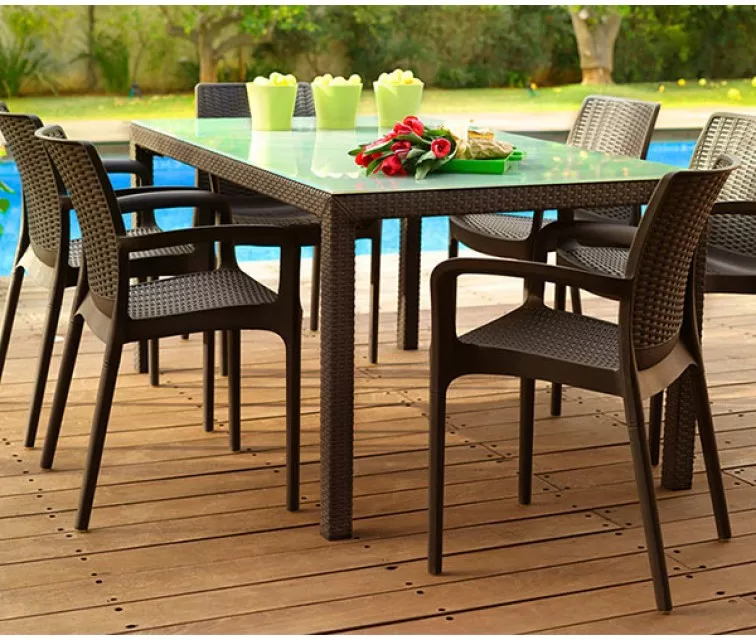 Garden chair Bali Mono brown