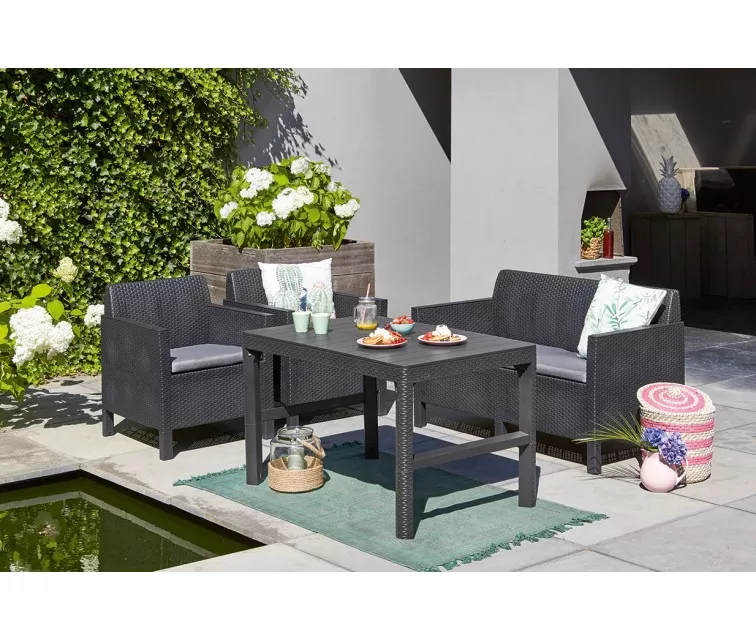 Pasikeliantis staliukas ALLiBERT Lyon, rudas