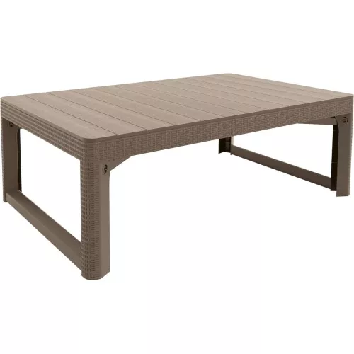 Садовый стол Lyon Rattan Table бежевый