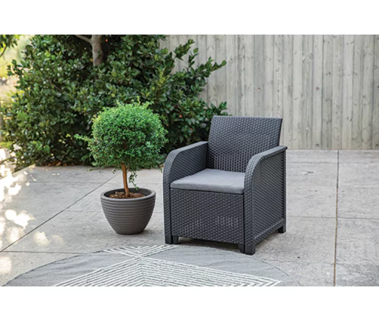 Aiamööblikomplekt Rosalie Rõdukogumik koos lauaga Classic hall