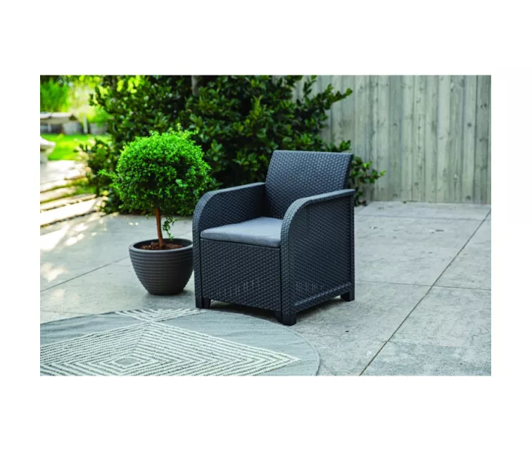 Sodo baldų komplektas "Rosalie" Komplektas su stalu "Classic grey