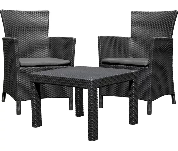 Dārza mēbeļu komplekts Rosario Balcony Set pelēks