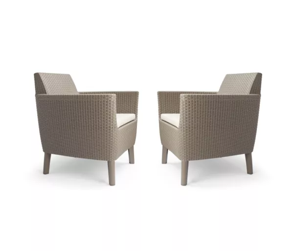 Garden chairs 2pcs. Salemo Duo beige