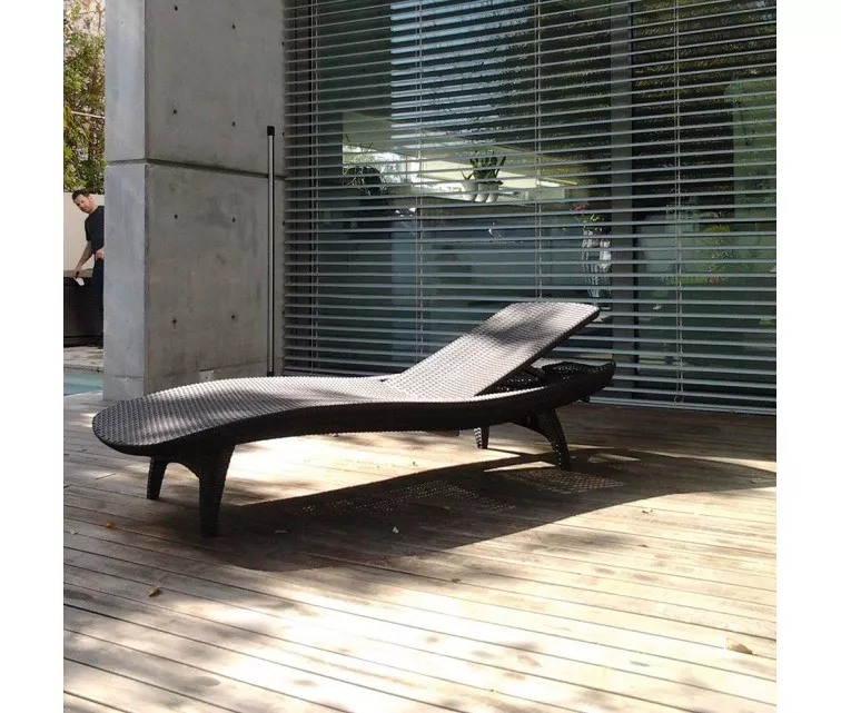 Päevitusvoodi Curver Pacific plastikpunutisega