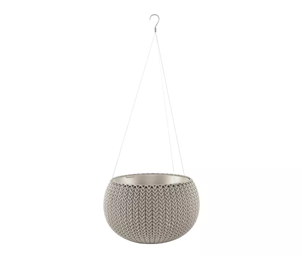 Горшок для цветов подвесной Cosy S With Hanging Set бежевый