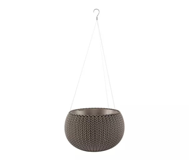 Горшок для цветов подвесной Cosy S With Hanging Set коричневый