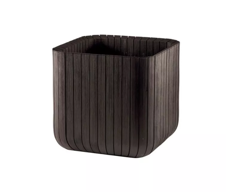 Lillepott Cube Planter M pruun